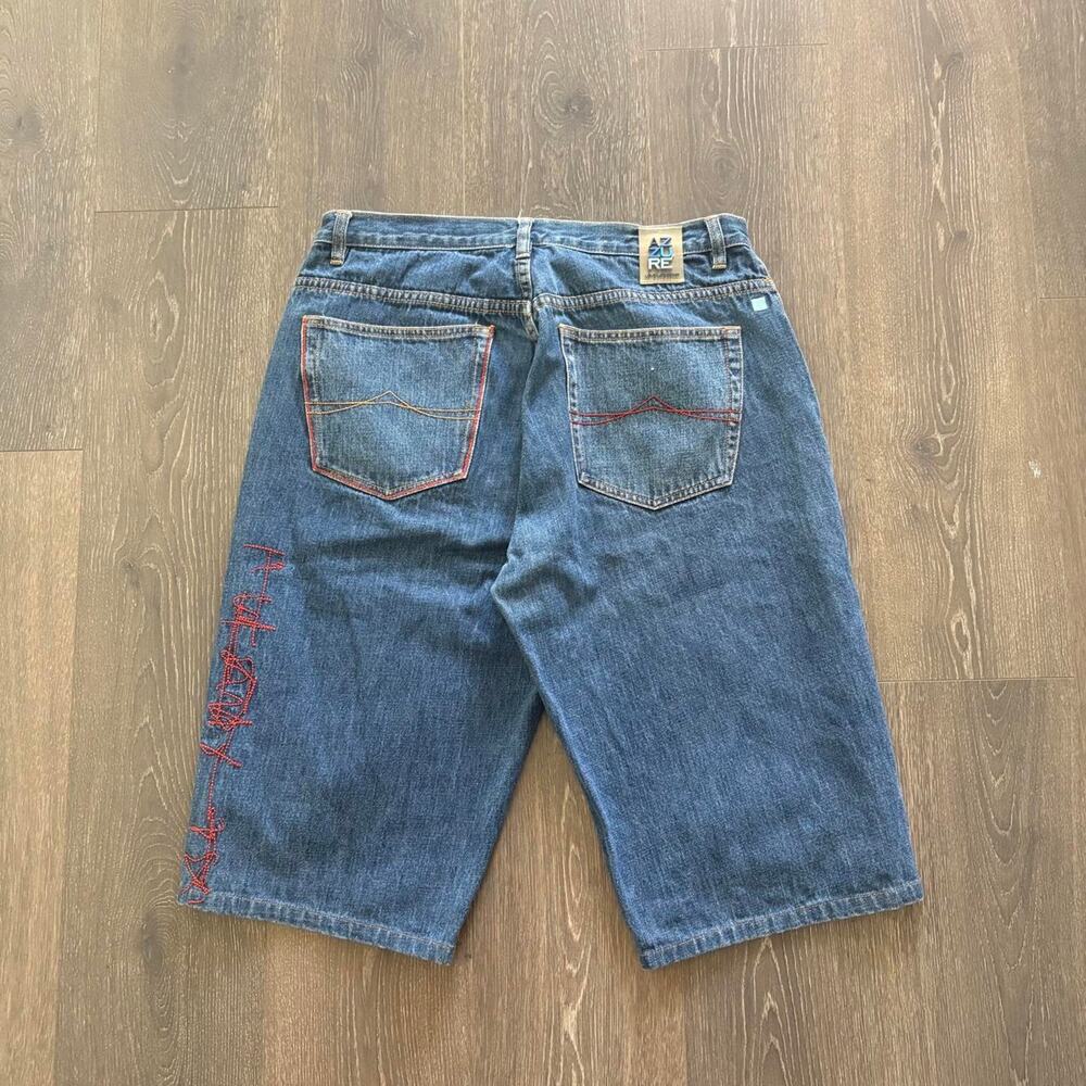 Vintage 2000s Y2k Azzure Blue Baggy Jorts